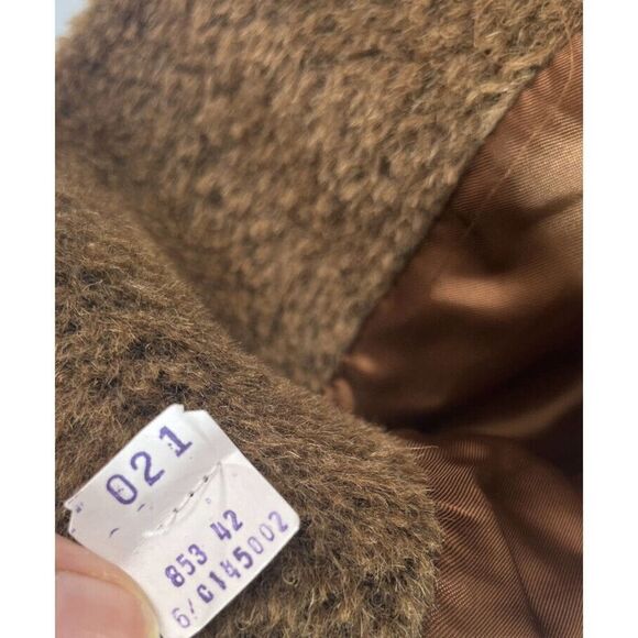 Cinzia Rocca Womens Size 6 Brown Alpaca-Wool Blend Coat Jacket Made in Italy - Picture 14 of 16